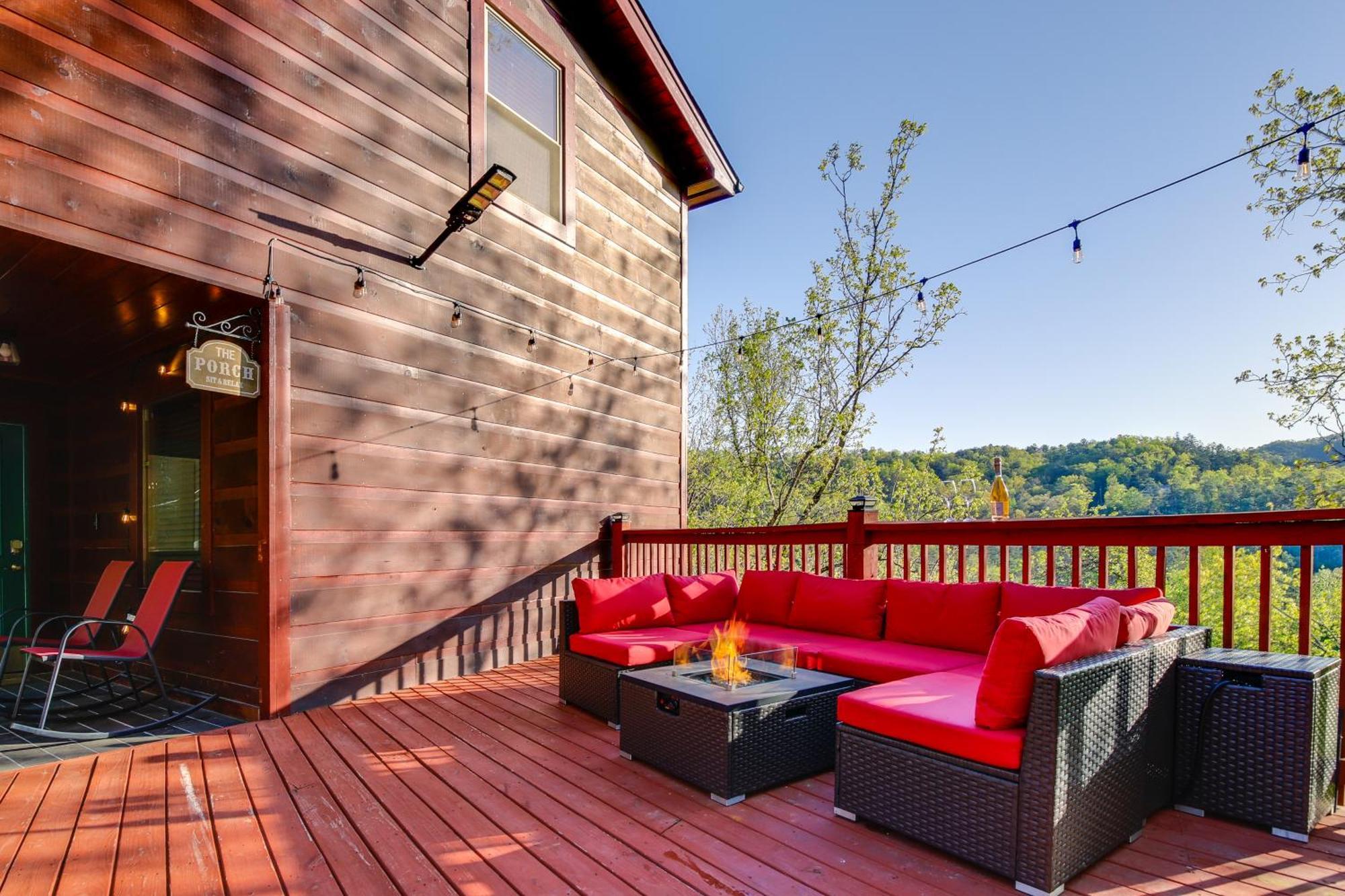 Pigeon Forge Cabin Sauna, Saltwater Pool And Views! سيفيرفيل المظهر الخارجي الصورة